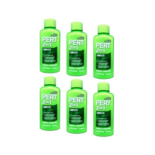 Pert Plus 2-in-1 Shampoo & Conditioner, Classic Clean 1.70 oz (Pack of 6)