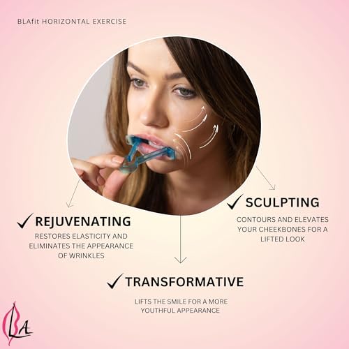 Lip Plumper Device | Non-Invasive Lip Plumping Device, Pain-Free | 60-Second Daily Exercise for Fuller Lips, Defined Jawline & Firmer Skin, MADE IN USA (Sky Blue)