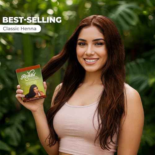 Reshma Beauty 100% Natural Organic Henna Powder for Hair with 7 Ayurvedic Herbs Indigo, Henna, Bhilawa Nuts, Amla, Ratanjot Roots, Hibiscus, & Shikakai, Heena Mehendi - 5.29 oz, Pack of 1 (Toffee)