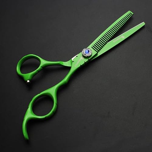 SHARONDS 6 Inch 440C High Hardness Stainless Steel Hair Scissors Hair Salon Hair Stylist Cutting Thinning Tool Barber Special (scissors set) (6 inch 2pc-C)