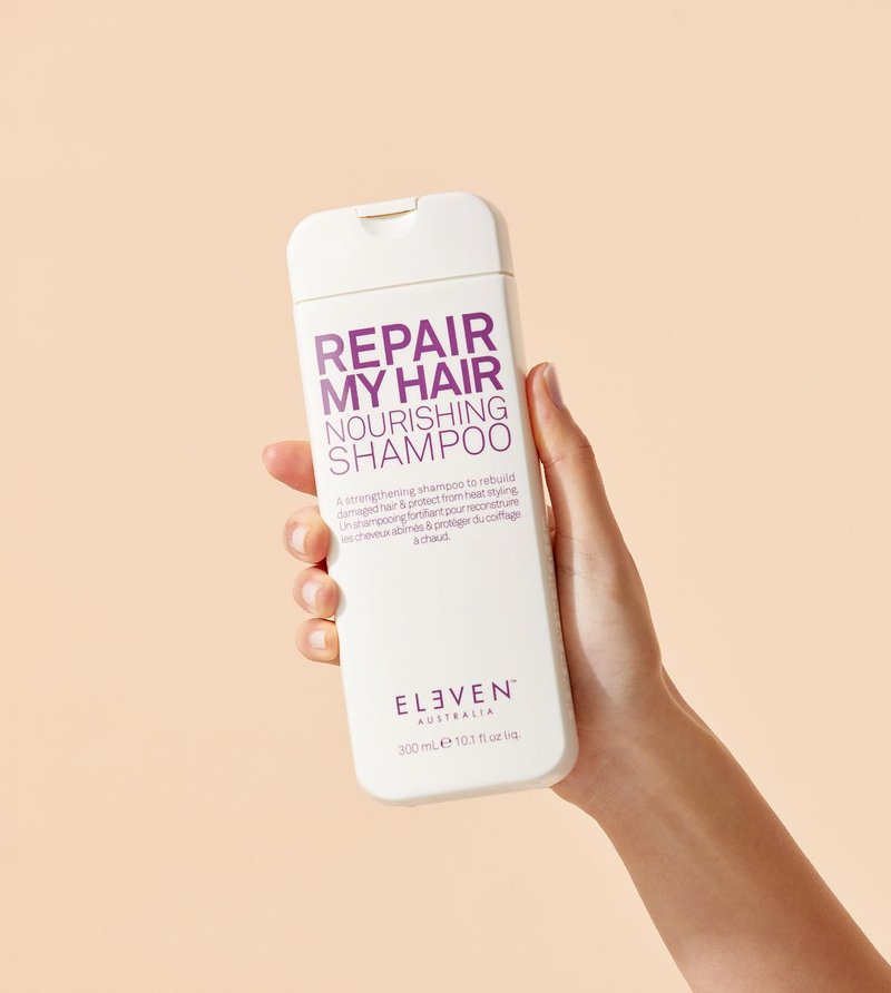 ELEVEN AUSTRALIA Repair My Hair Nourishing Shampoo for Women & Men - Sulfate Free Shampoo, Hydrating & Gentle, Strengthens Dry & Damaged Hair, Provides Deep Moisture, Color Safe Formula - 10.1 fl oz