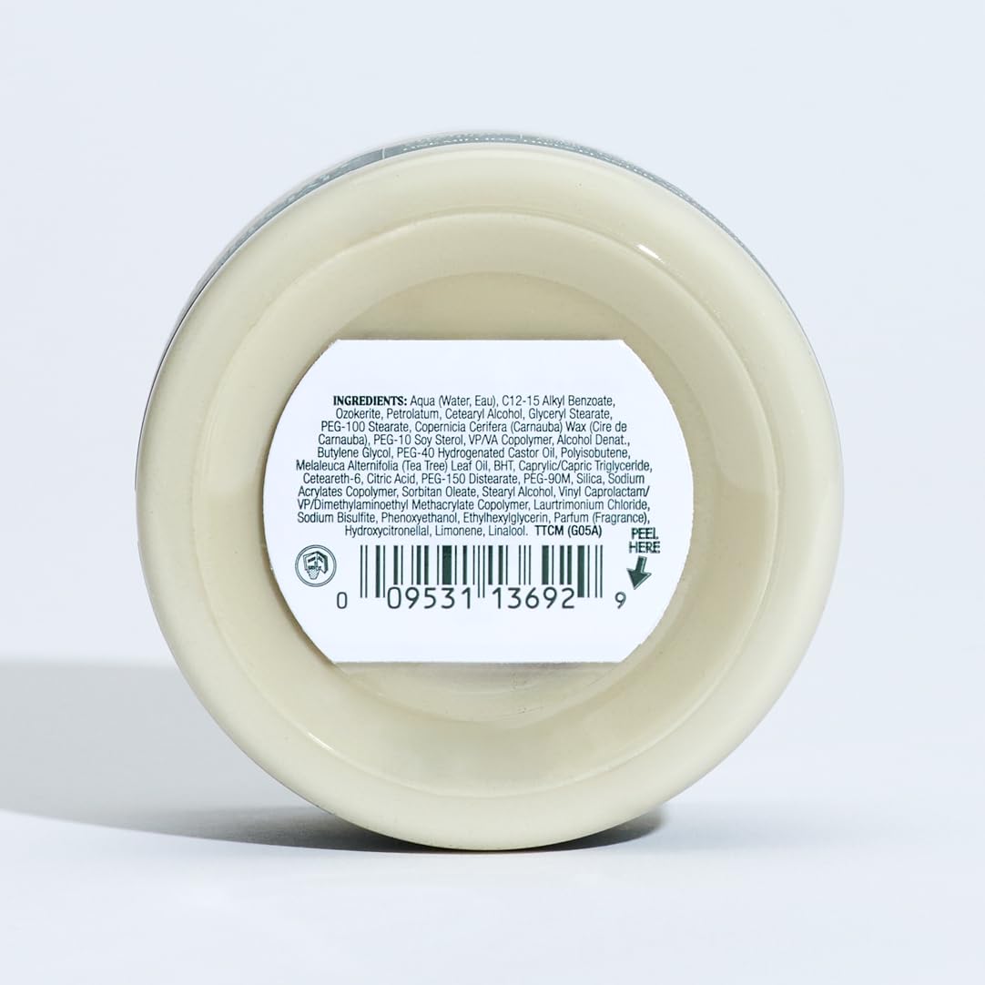 Tea Tree Shaping Cream,Hair Styling Cream,Long-Lasting Hold,Matte Finish,For All Hair Types,3 oz,(Pack of 2)