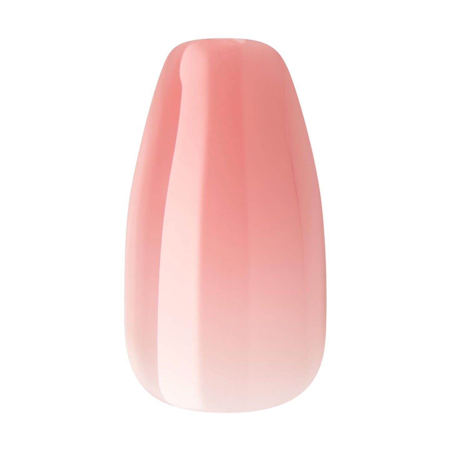 KISS Bare but Better, Press On Nails, Nail glue included, 'Nude Nude', Color, Medium Size, Coffin Shape, Includes 28 Nails, 2g glue, 1 Manicure Stick, 1 Mini File