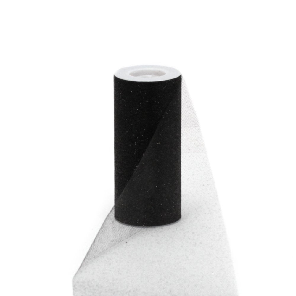 Berwick Offray Black Sparkle Tulle by the Bolt, 6'' W, 25 Yards