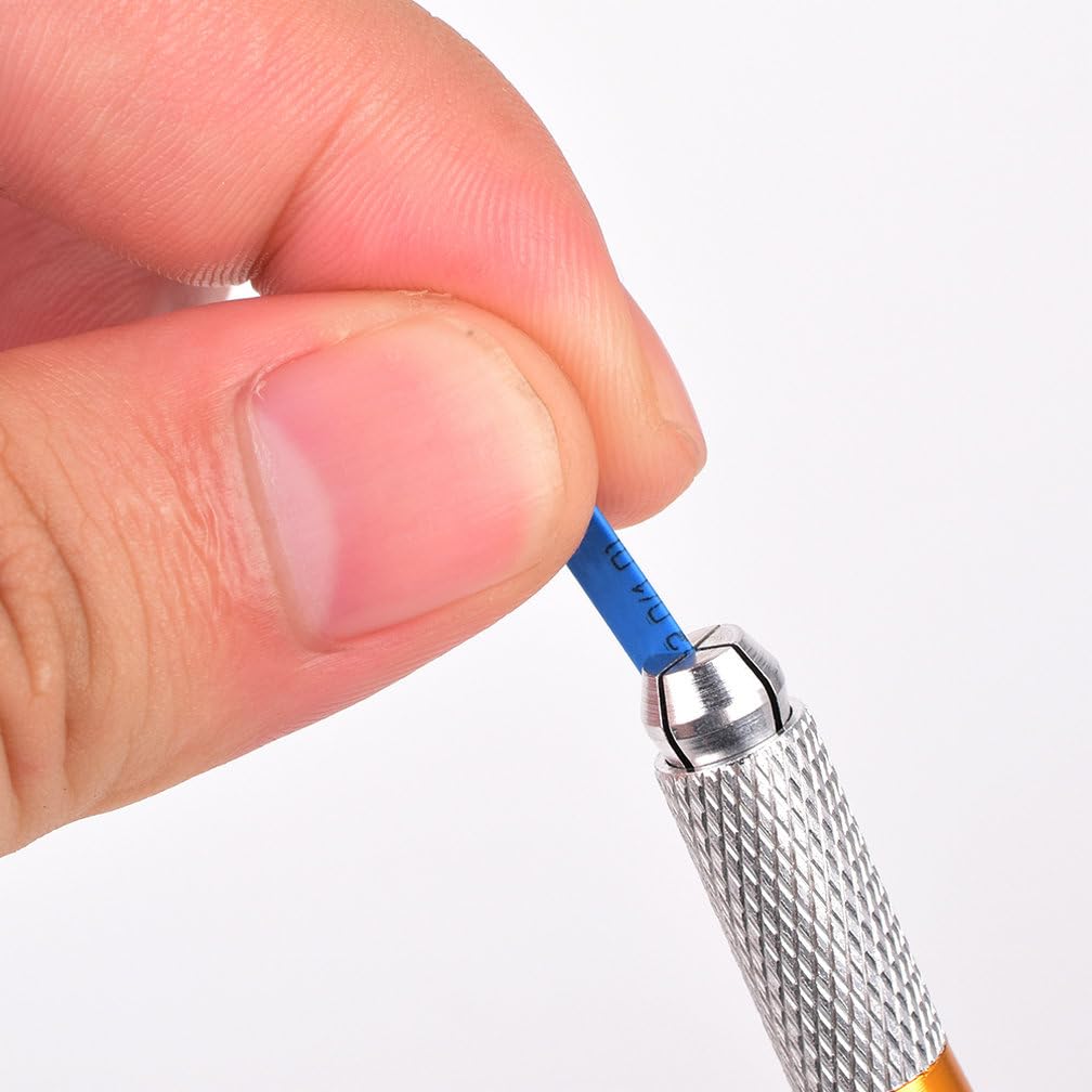 HOTWE Microblading Needles,50pcs Blue Microblades with 0.18mm Diameter for Semi Permanent Makeup, Manual Needle for Eyebrow Eyeliner Lips Microblading Kits (U18)