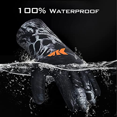 KastKing IceRiver Fishing Gloves – 100% Waterproof Cold Winter Weather Fishing Gloves – for Men and Women – Ideal for Ice Fishing, Winter Fishing, Outdoor Winter Sports,XL,BO