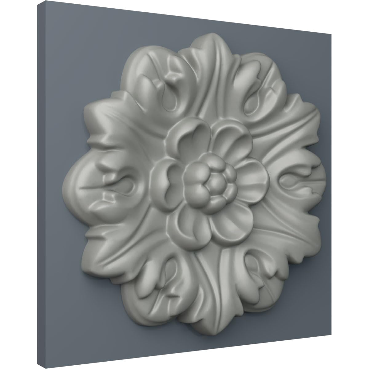 Ekena Millwork ROS07X07KE Kent Round Rosette, 7 5/8"OD x 1 3/8"P, Primed
