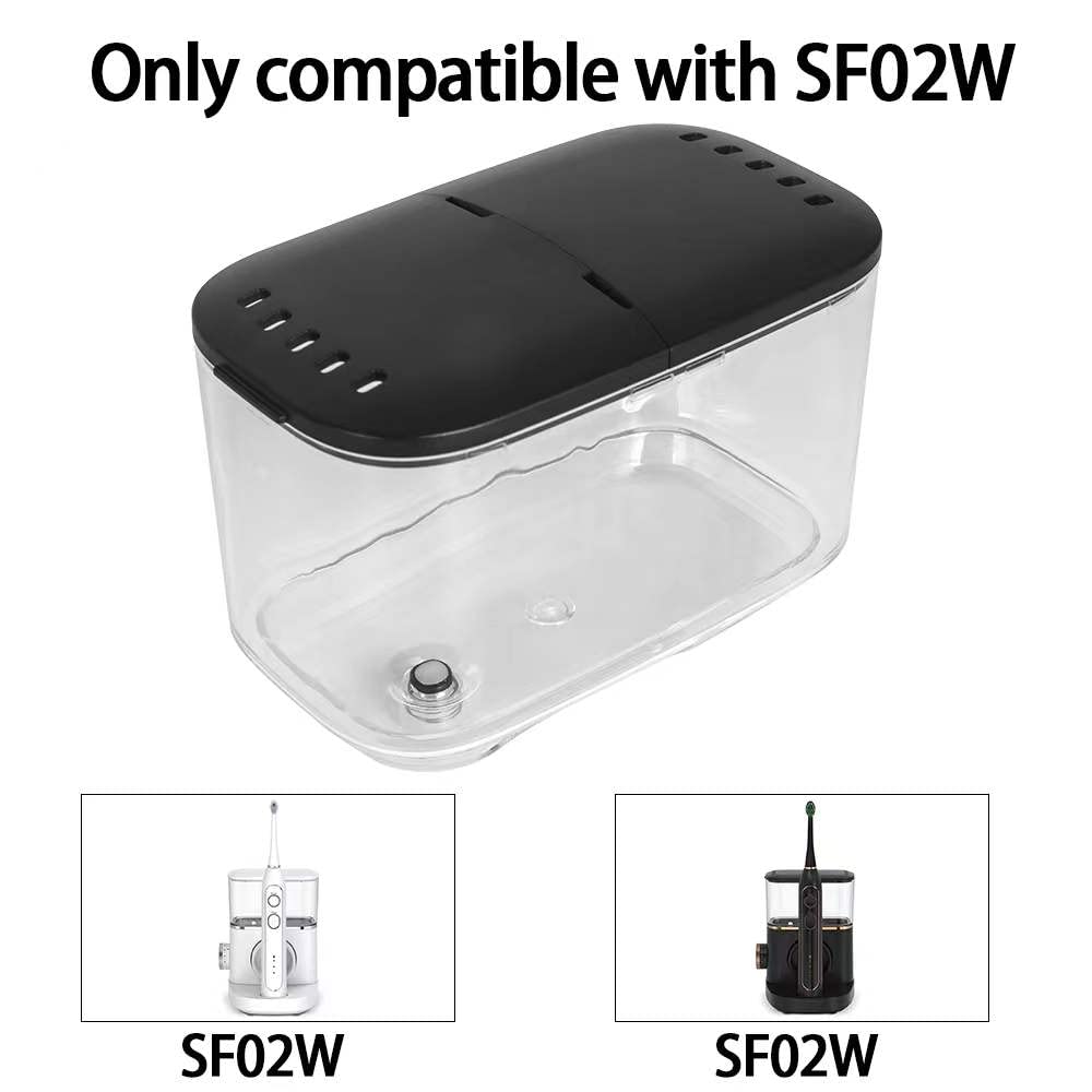 MIHAUS Replacement Parts for Waterflosser Oral Irrigator Dental Compatible with Waterpik Sonic Fusion Portable Water Flosser SF-02W SF-02 Reservoir Gasket Valve (SF-02 Black Tank)