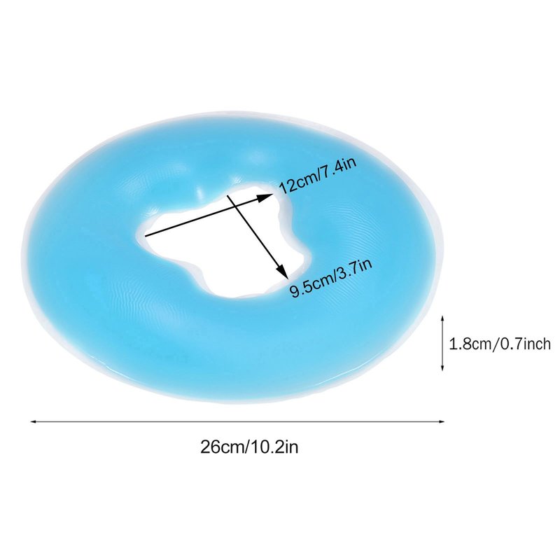 Ejoyous Silicone Face Pillow, Spa Reusable Face Rest Massage Overlay Relax Cushion Skin Care for SPA Beauty Salon Head Support(Sky Blue)