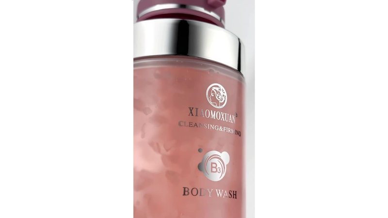 Xiaomoxuan Vitamin B3 Body Wash for Extra-Dry Skin - Jasmine and Sakura Body-Wash for Hyperpigmentation - Wrinkle-Smoothing, Cleansing and Firming Skin-Care Moisturizer with Pump for Women and Men
