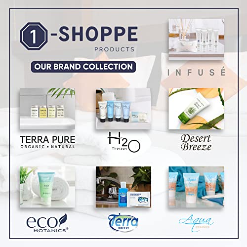 Terra Pure White Tea & Coconut Soap | Travel Size Toiletries Bulk Set for Hotel Essentials | 0.6 oz Bar Soap | 100 Pieces