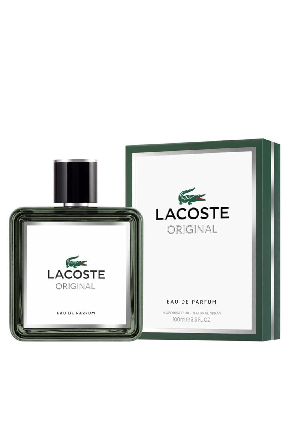 Lacoste Original Eau de Parfum for Men - Fougere Woody Ambery Scent | 3.3 Fl Oz