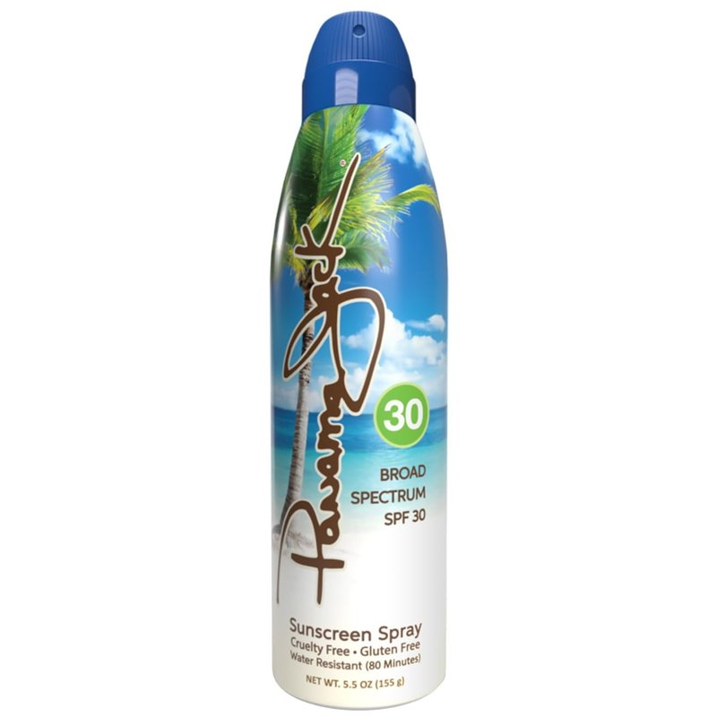 Panama Jack Continuous Spray Sunscreen - SPF 30, Broad Spectrum UVA/UVB Protection, PABA, Paraben, Gluten & Cruelty Free, Water Resistant (80 Minutes), 5.5 OZ
