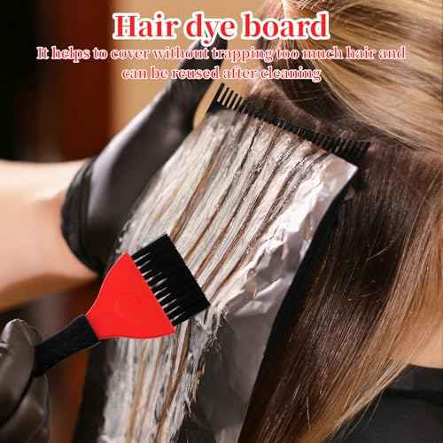 Balayage Board with Teeth - 2-Pack Black Balayage Highlighting Paddle & Hair Dye Comb Brush Hair Highlighting Kit for Women Hairstylist Accessories - Easy to Clean, Sturdy, Lightweight