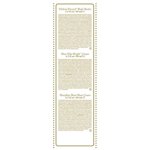 Sol de Janeiro Rio Trio Mini Vanilla Body Cream Trial Set | Travel Size Skincare | Gift Set | $48 Value