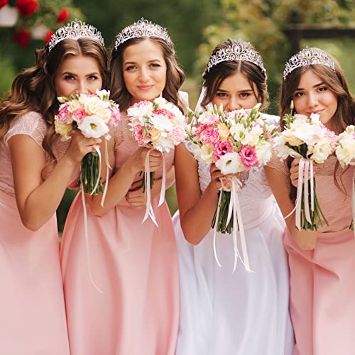 BBTO 10 Pcs Crystal Tiara and Crowns for Women Girls Princess Rhinestone Crown Queen Headband with Combs Bride Tiara for Birthday Party Wedding Prom Hair Accessories