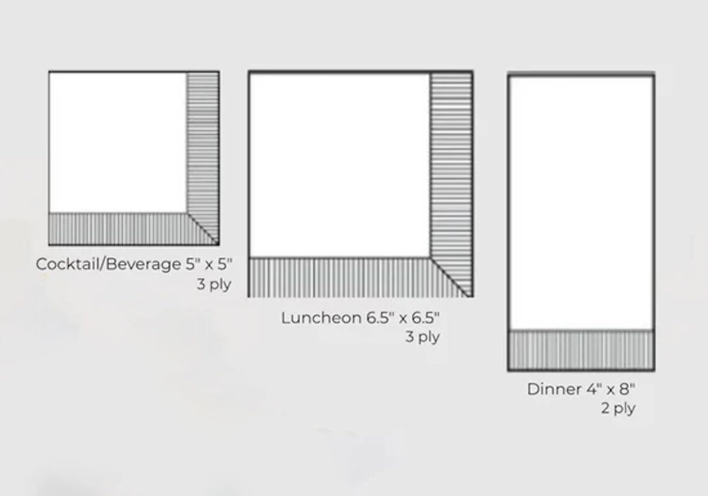 Boston International IHR 3-Ply Paper Napkins, 20-Count Lunch Size, Mirasol