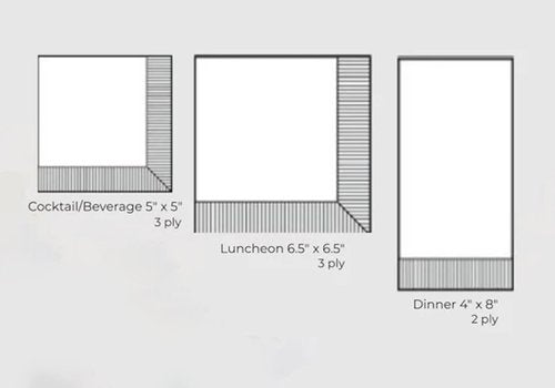 IHR Ideal Home Range Party Napkins Disposable 3-Ply Paper Lunch Napkin Pack, 6.5" x 6.5", Classic Check Plaid, 20-Count