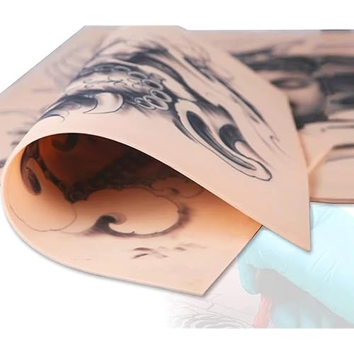 Yuelong 20pcs Tattoo Practice Skins, 1.3mm Fake Skin Soft Silicone Pads Tattooing Microblading Lips Practice Skins for Beginners and Experienced Artists