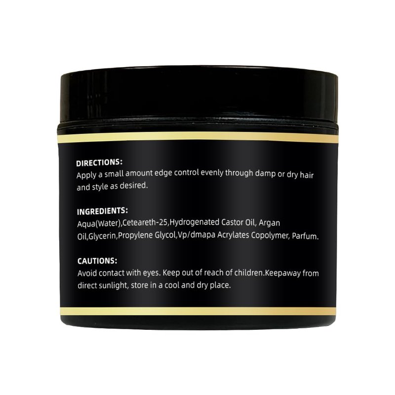 wodemate Edge Control Gel – Maximum Firm Hold Edge Control Stying Wax, Edge Smoother 24 Hour Long-Lasting for 4C Black Hair, Non-Greasy, No Flaking, No White Cast, 4.5 Fl Oz