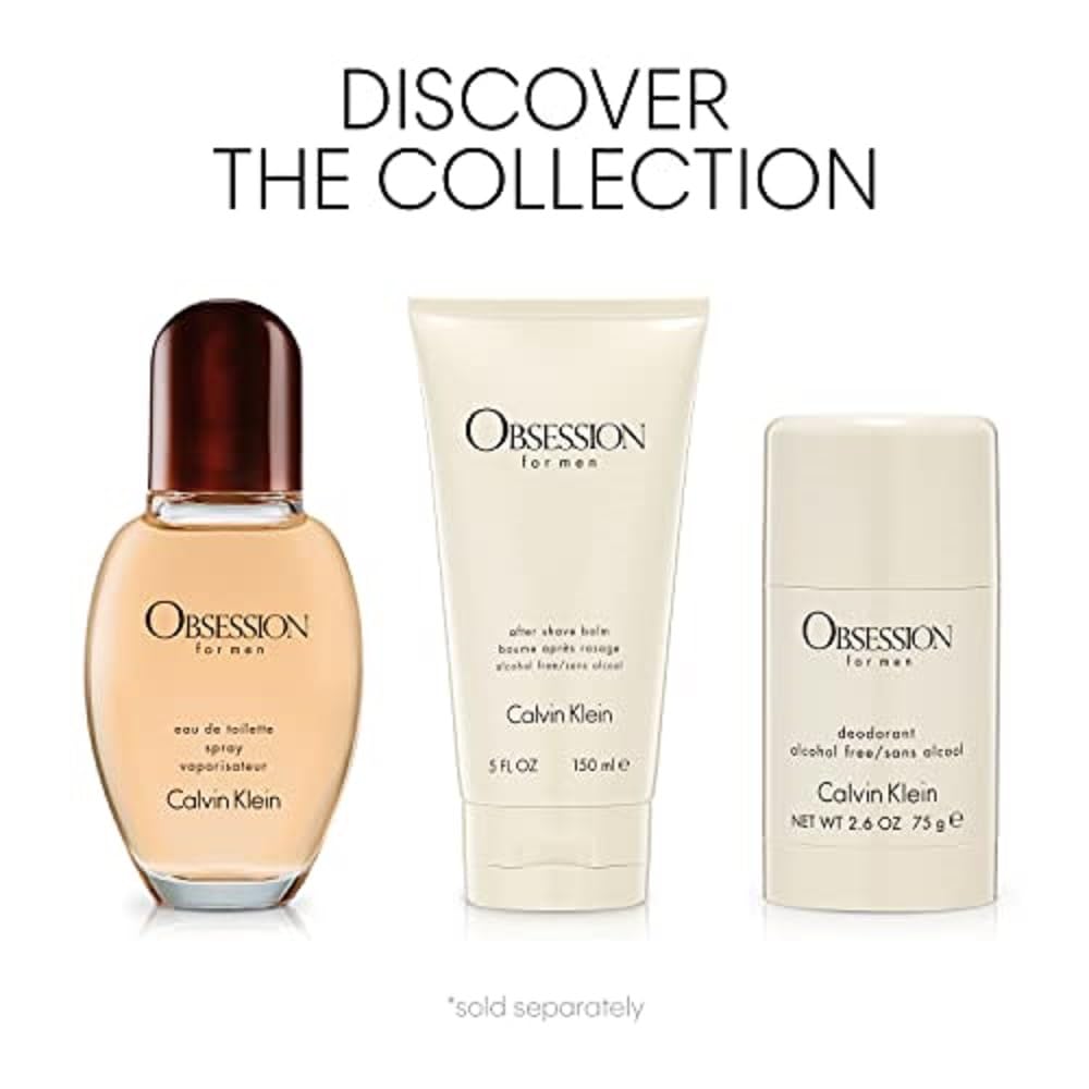 Calvin Klein Obsession Men's Deodorant | Bergamot, Lavender & Musk Scented 3.4 oz