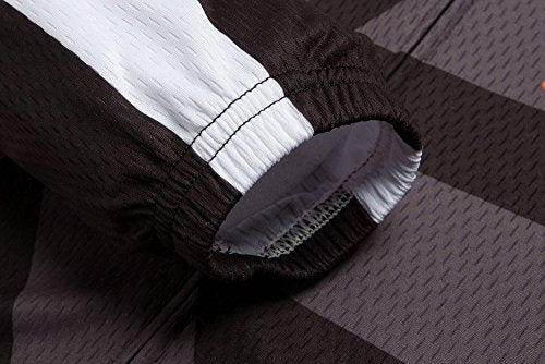 Bikes for Men Shirt Long Bike Fit Cycle Jersey Bicyle Clothes Full Zip US M Black Grey Multi