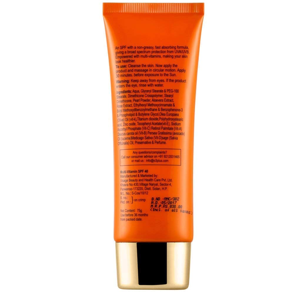 O3+ Agelock SPF 40 Multi-Vitamin with Flower and Herb Extracts (75gm)
