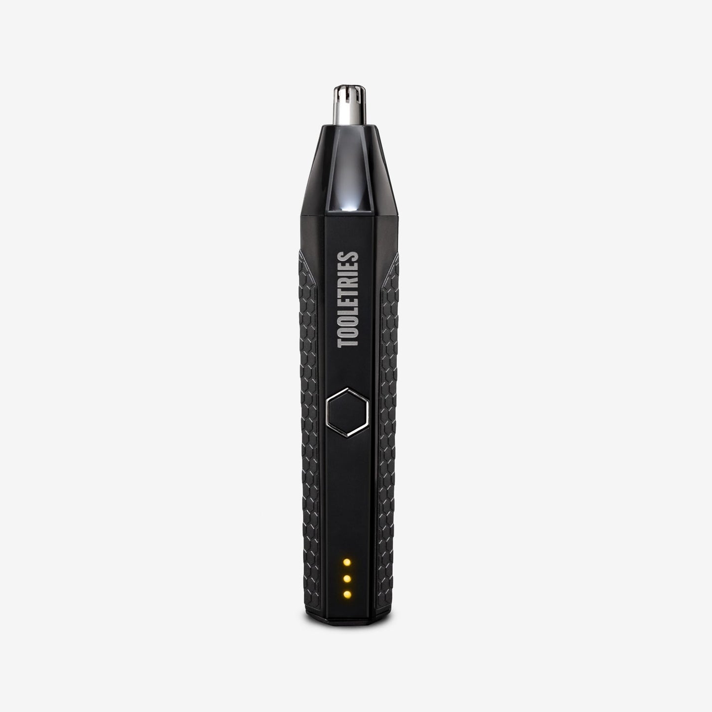 TOOLETRIES The Ranger Electric Nose & Ear Hair Trimmer for Men, Rechargeable Waterproof Trimmer, Stainless Steel Dual-Edge Blades, LED Precision Spotlight, Wet & Dry Grooming, Travel Lock - Black