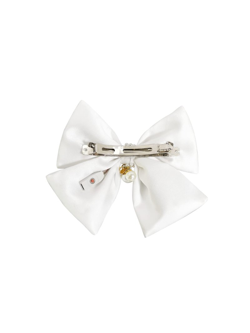 Lumisonata LED Light-Up Handmade Jumbo Bow-Knot Hair Clips - Satin Alligator Barrettes and Accessories for Women
