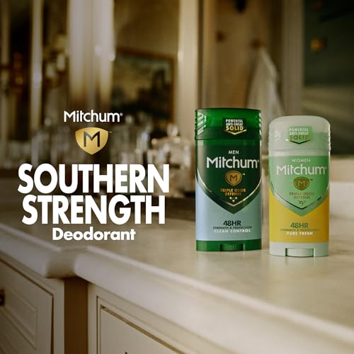 Mitchum Women¡¯s Antiperspirant Deodorant Gel Stick, Shower Fresh Scent, 48HR Sweat & Odor Protection, Triple Odor Defense, Alcohol-Free, 3.4 oz (Pack of 2)