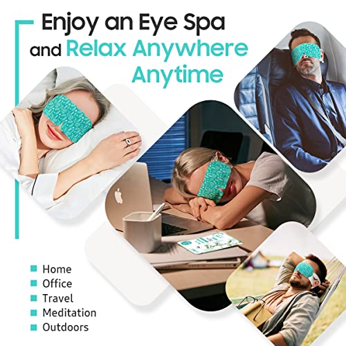 30Packs Steam Eye Mask, Heated Eye Mask Warm Compress for Eyes, Self Heating Warm Eye Masks Disposable Steam Mask for Home Sleep, Spa, Travel Essentials & Relaxation Gifts (Unscented)