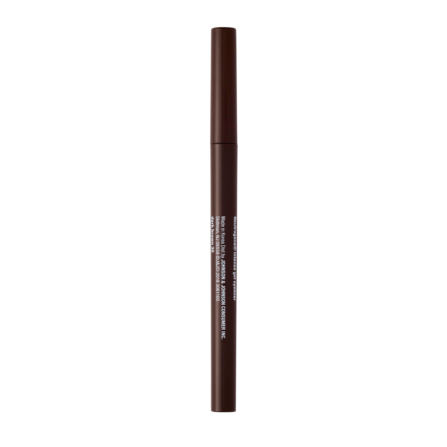 Neutrogena Intense Gel Eyeliner, Eye Makeup with Antioxidant Vitamin E, Bold Precision Eyeliner, Smudge- and Water-Resistant, Dark Brown, 0.004 oz