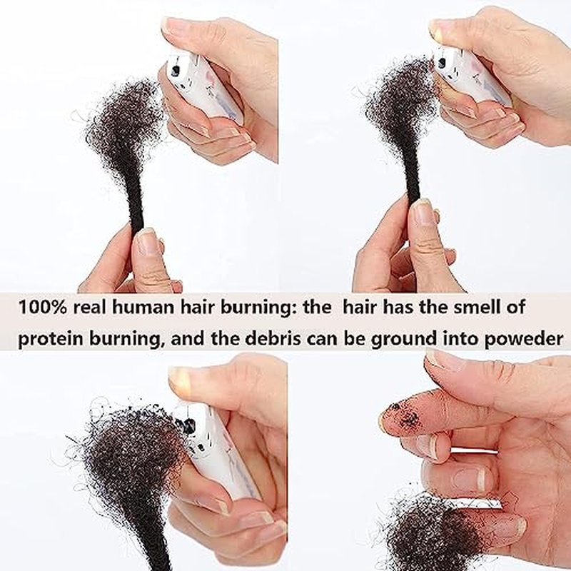 Loc Extensions Human Hair For Men/Women 8 Inch 0.6cm 60strands Width 100% Full Handmade Permanent Dreadlock Extensions Human Hair An Be Dyed Bleached Curled (100% Human Hair,Natural Black)