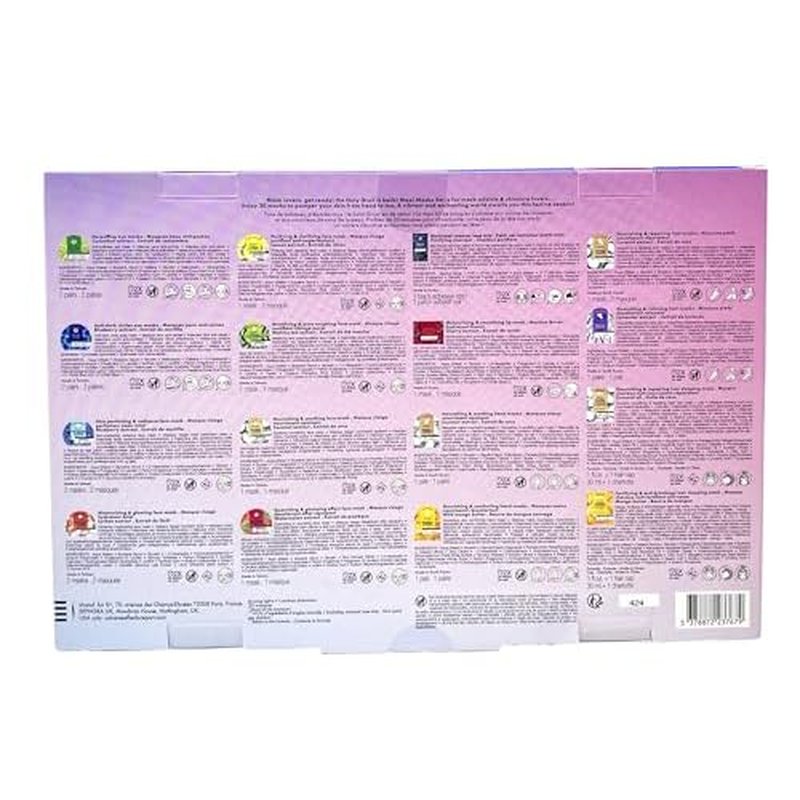 SEPHORA Favorites Limited Edition Holy Sheet! Mask Set - 20 Face & Body Must-Have Masks