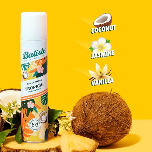 Batiste Tropical Dry Shampoo, Waterless Shampoo, 3.81oz 3 pack