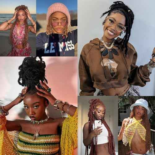 Spring Afro Twist Hair, 20 Inch Springy Marley Twist Braiding Hair Pre-Separated 6 Packs Spring Twist Afro Kinkys Bulk Hair for Soft Locs Crochet Hair Extensions for Black Women (T30, 20inch)