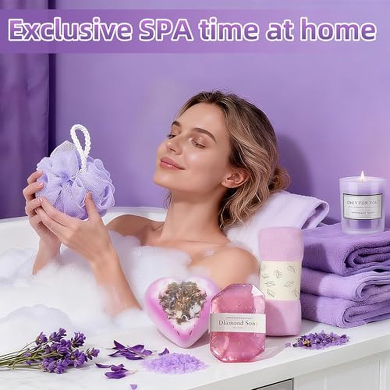 Christmas Gifts for Women 2025 -12 Days of Christmas Advent Calendar for Mom, Wife, Girlfriend, Sister, Her - Lavender Spa Gifts Basket Set Includes Coffee Mugs, Scented Candle, Soap, sock, Eye mask