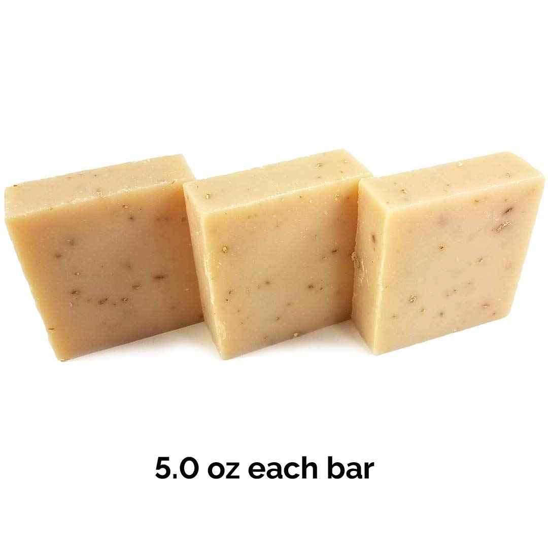 Handmade Fresh Goat's Milk Bar Soap, Olive Oil Based With Organic Shea Butter (Zesty Citrus, 3 bars Economy Pack)
