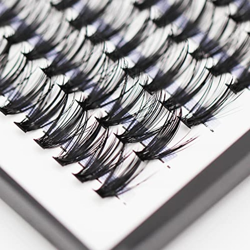 Bodermincer 7D/10D/20D/30D/40D/50D/60D/80D/100D Lash Cluster 240pcs D Curl Individual Cluster Eyelashes Fluffy false Eyelashes Extension Lash Cluster DIY at Home (30D-14mm)