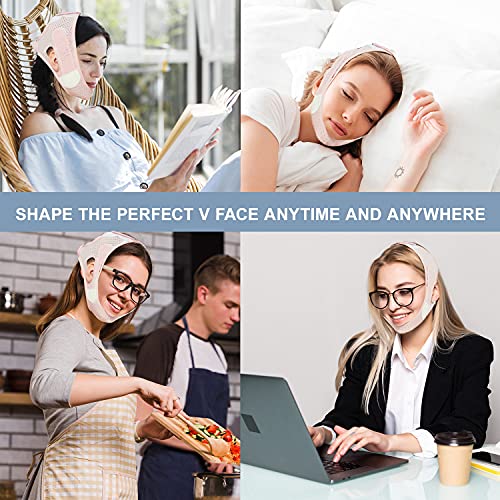 Galeboy Double Chin Reducer, Face Slimming Strap, V Line Lifting Mask Chin Strap For Women And Men, Anti-Wrinkle Face Mask For Double Chin And Shaggy Face Skin