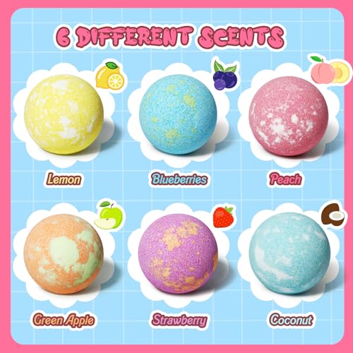 Unicorn Bath Bombs for Kids Girls with Bracelet Inside, sanyi Bubble Bath Toys Birthday Stocking Stuffers Christmas Gifts for 4 5 6 7 8 Year Old Girl Daughter Granddaughter