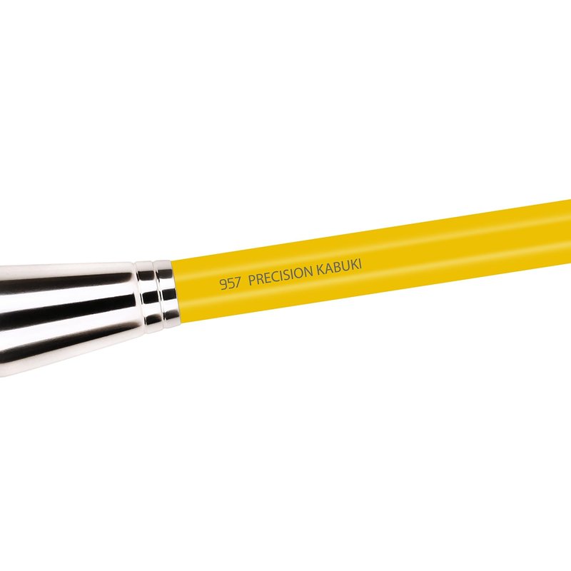 Bdellium Tools Professional Makeup Brush - Studio Series 957 Precision Kabuki - With Soft Synthetic Fibers, For Versatile Application (Yellow, 1pc)