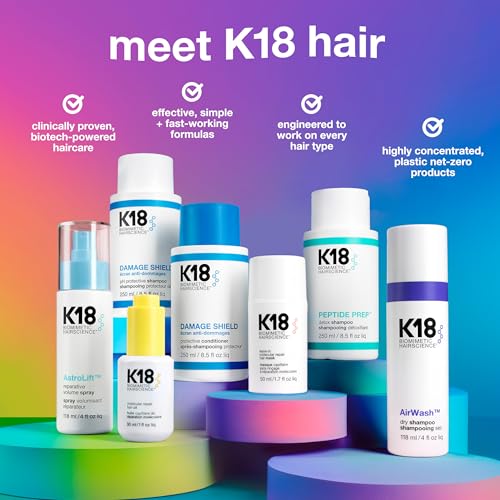 K18 AstroLift¢â Reparative Volume Spray, 2-Day Hair Thickening + Hold For Thin, Fine, Fragile Hair, Non-Sticky, Non-Crunchy, Humidity-Resistant Volumizing Spray