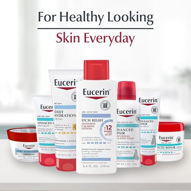 Eucerin Skin Calming Cream - Full Body Lotion for Dry, Itchy Skin, Natural Colloidal Oatmeal Enriched - 14 oz. Tube