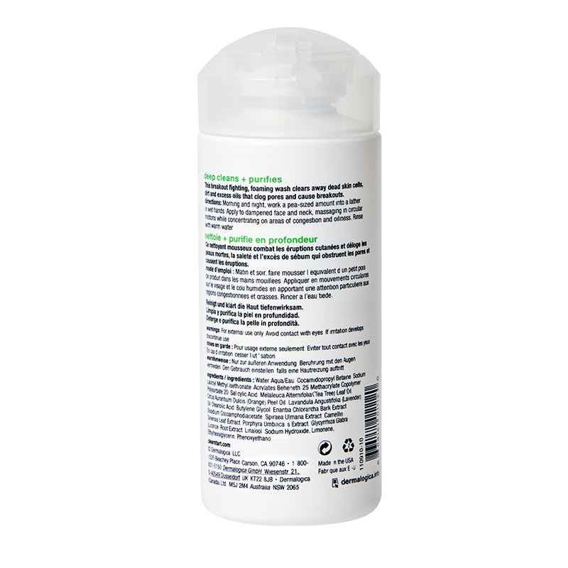 Dermalogica Clear Start Breakout Clearing Foaming Wash - Acne Face Cleanser with Salicylic Acid & Tea Tree Oil - 6 fl oz