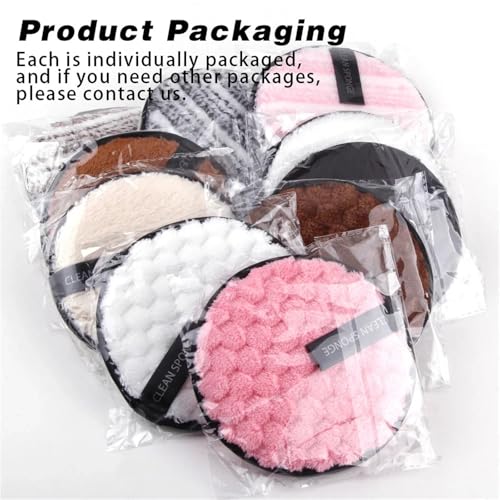 1/3pcs Reusable Discs Makeup Remover Wipe Cotton Pads Microfiber Makeup Face Towel Cloth Washable Sponge Skin Care Cleaning(3pcs Black)