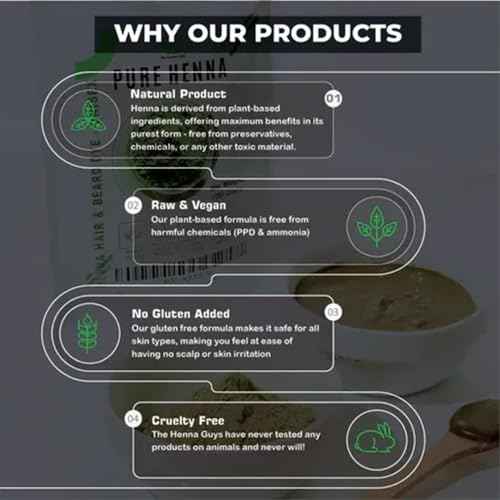 200 Grams - 100% Pure Henna Powder For Hair Dye - Red Henna Hair Color, Best Red Henna For Hair - The Henna Guys