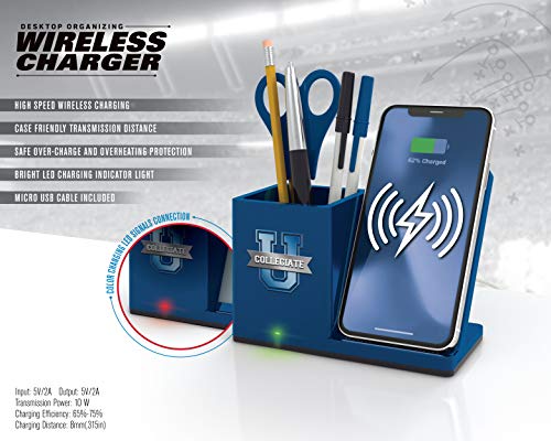 SOAR NCAA Wireless Cell Phone Charger and Desktop Organizer, Tennessee Volunteers