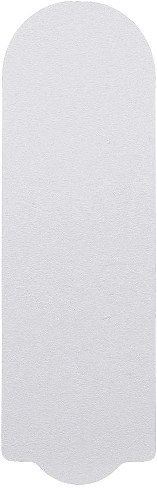 ForPro Professional Collection Stainless Steel Pedi File Refill, 180 Grit, White, EZ-Strip Peel Pedicure Refill Pads, 1.25” W x 4” L, 50-Count