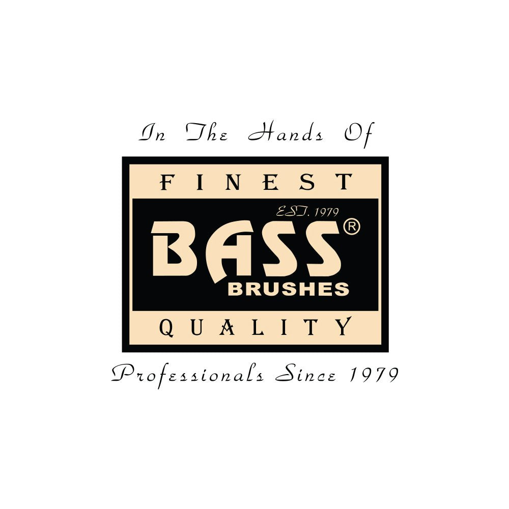 Bass Brushes | P Series | Straighten & Curl Round Hair Brush | Deluxe Length Styling Head | Natural Bristle | Pure Bamboo Handle | Large Barrel | Model P104